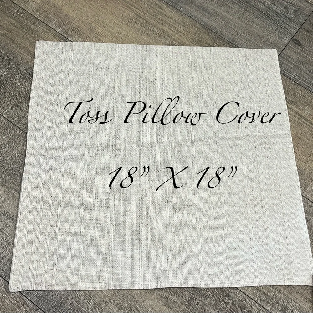 Tan Square 18”x18” Toss Pillow Cover ~NEW~ Qty1 - Discount if purchasing 2+